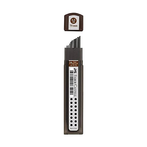 FABER-CASTELL SÜPER FİNE KALEM UCU 0.5 2B 75mm (5090127575) - 1