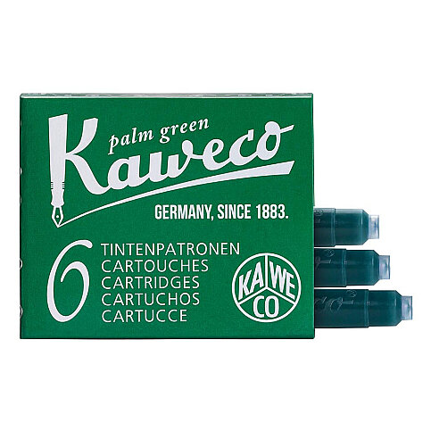 KAWECO 009 DOLMA KALEM KARTUŞU YEŞİL 6LI - 1