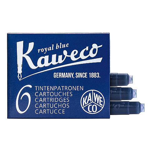 KAWECO 256 DOLMA KALEM KARTUŞU MAVİ 6LI - 1