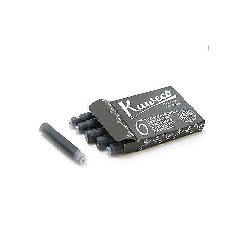 KAWECO 257 DOLMA KALEM KARTUŞU SİYAH 6LI - 1