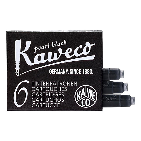 KAWECO 257 DOLMA KALEM KARTUŞU SİYAH 6LI - 1