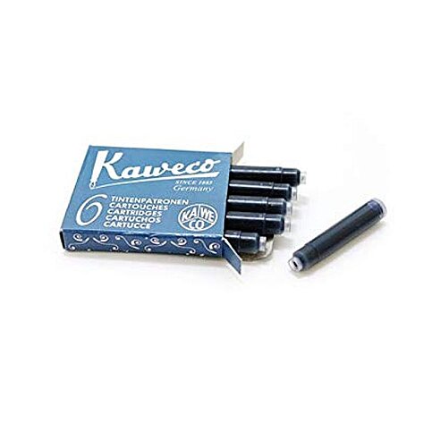 KAWECO 258 DOLMA KALEM KARTUŞU MAVİ-SİYAH 6LI - 1