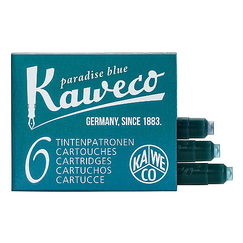 KAWECO 260 DOLMA KALEM KARTUŞU TURKUAZ 6LI - 1