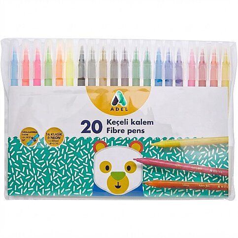 ADEL KEÇELİ KALEM 20 RENK (2220223100) - 1