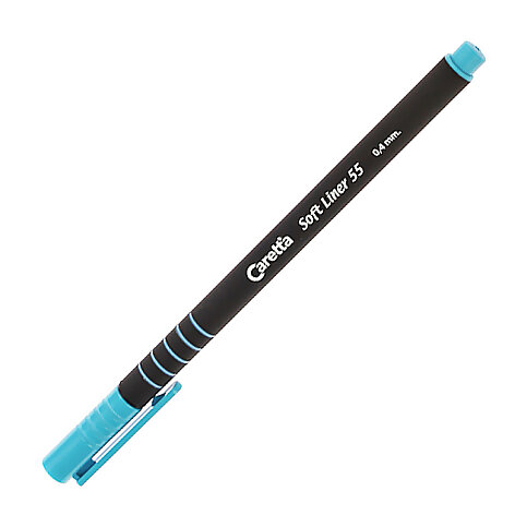 CARETTA C-55-20-T SOFT LİNER KEÇELİ KALEM 0.4 AÇIK MAVİ - 1