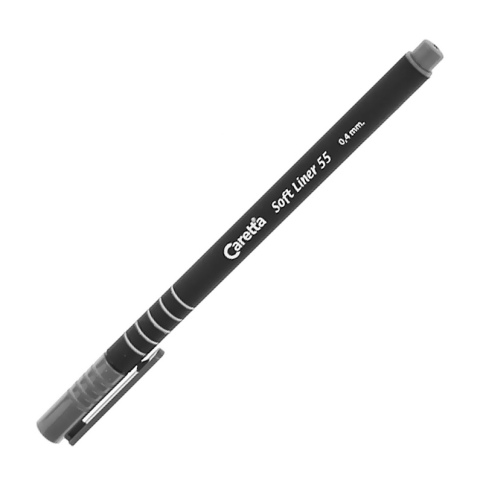 Caretta C-55-15-T Soft Liner Keçeli Kalem 0.4 Gri - 1