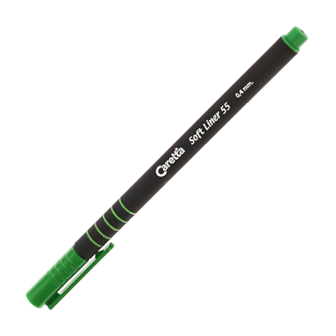 Caretta C-55-05-T Soft Liner Keçeli Kalem 0.4 Koyu Yeşil - 1