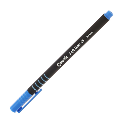 Caretta C-55-07-T Soft Liner Keçeli Kalem 0.4 Mavi - 1