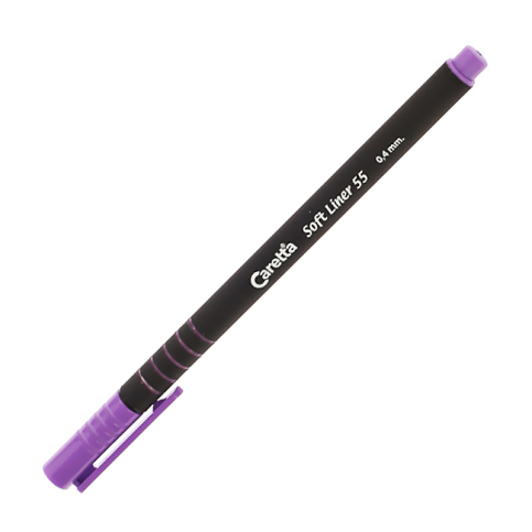 Caretta C-55-12-T Soft Liner Keçeli Kalem 0.4 Mor - 1