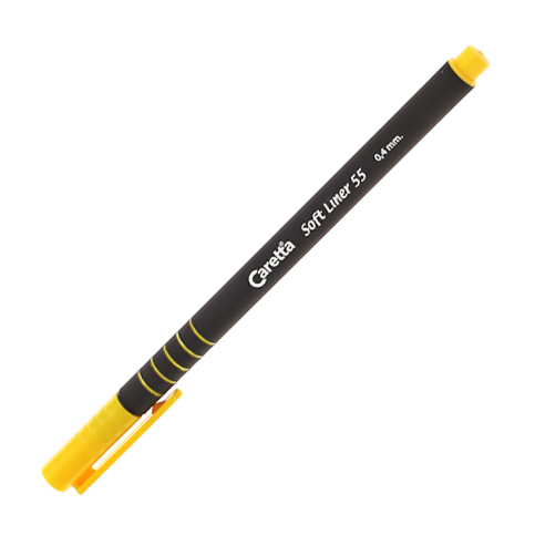 Caretta C-55-13-T Soft Liner Keçeli Kalem 0.4 Sarı - 1