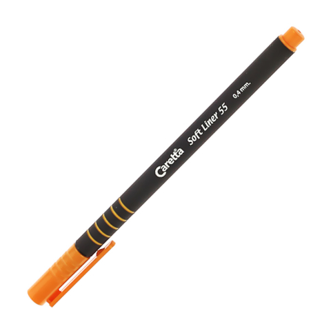 Caretta C-55-08-T Soft Liner Keçeli Kalem 0.4 Turuncu - 1