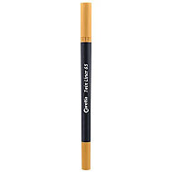 CARETTA C-65-61-T ÇİFT UÇLU KEÇELİ KALEM 0.4-1mm ALTIN - CARETTA