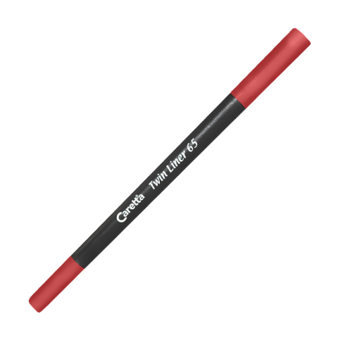 Caretta C-65-10-T Çift Uçlu Keçeli Kalem 0.4-1mm Bordo - 1