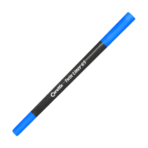 Caretta C-65-03-T Çift Uçlu Keçeli Kalem 0.4-1mm Koyu Mavi - 1
