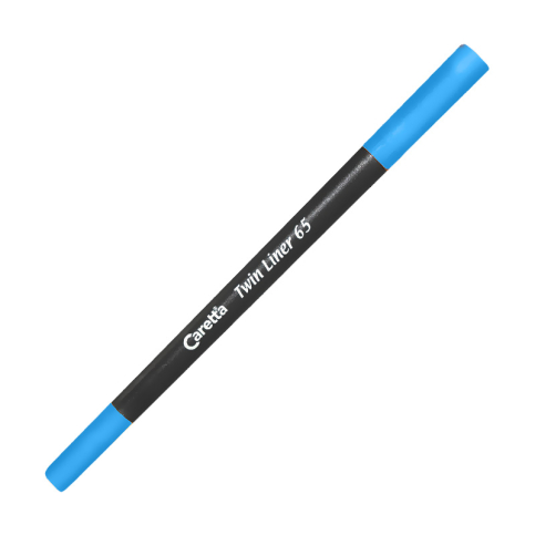 Caretta 65-07 Çift Uçlu Keçeli Kalem 0.4-1Mm Mavi - 1
