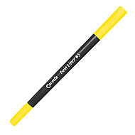 CARETTA C-65-13-T ÇİFT UÇLU KEÇELİ KALEM 0.4-1mm SARI - CARETTA