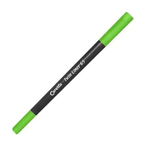 CARETTA C-65-04-T ÇİFT UÇLU KEÇELİ KALEM 0.4-1mm YEŞİL - 1