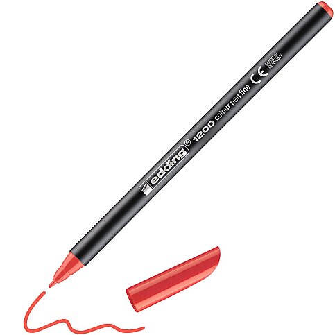 EDDİNG 1200 GRAFİK KALEMİ KIRMIZI - 1