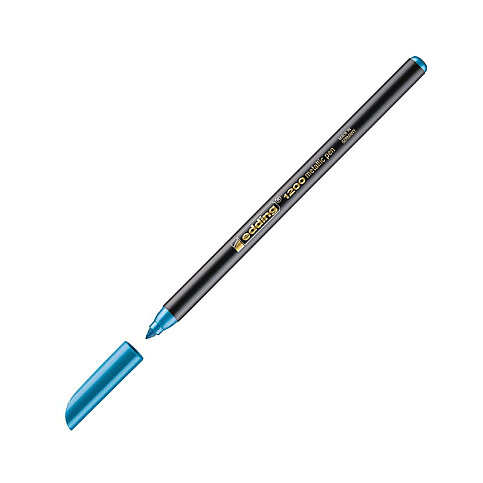 EDDİNG 1200 GRAFİK KALEMİ METALİK MAVİ - 1