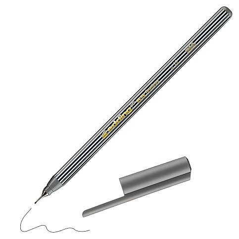 EDDİNG E-55 FİNELİNER KEÇE UÇLU KALEM GRİ - 1