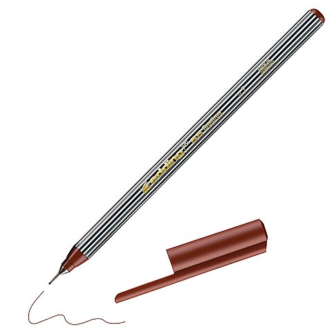EDDİNG E-55 FİNELİNER KEÇE UÇLU KALEM KAHVE - 1