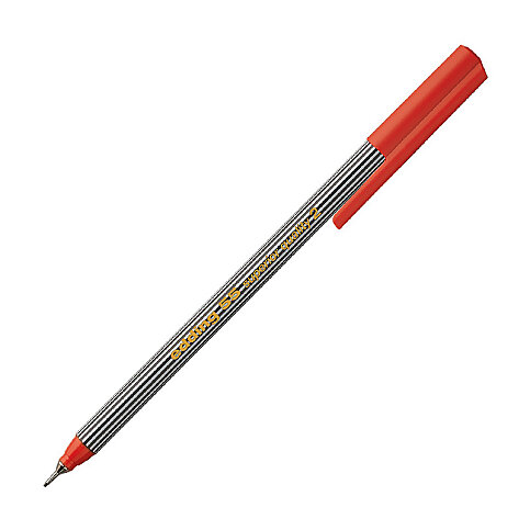 EDDİNG E-55 FİNELİNER KEÇE UÇLU KALEM KIRMIZI - 4