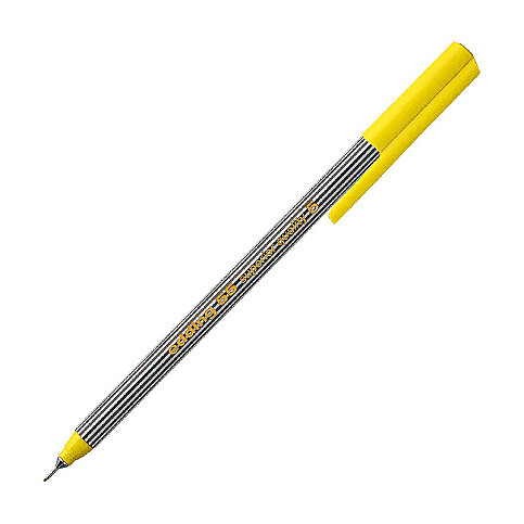 EDDİNG E-55 FİNELİNER KEÇE UÇLU KALEM SARI - 1