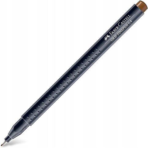 FABER-CASTELL GRİP FİNEPEN 0.4mm KEÇE UÇ AÇIK KAHVE (5020151680) - 1