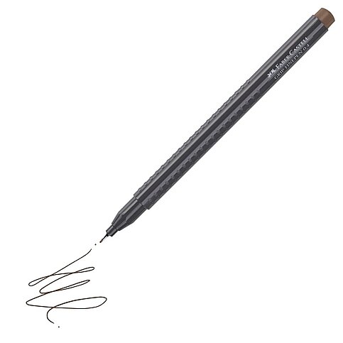 FABER-CASTELL GRİP FİNEPEN 0.4mm KEÇE UÇ AÇIK KAHVE (5020151680) - 1