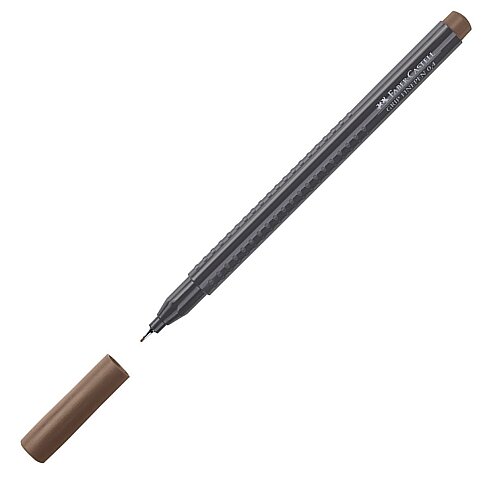 FABER-CASTELL GRİP FİNEPEN 0.4mm KEÇE UÇ AÇIK KAHVE (5020151680) - 2