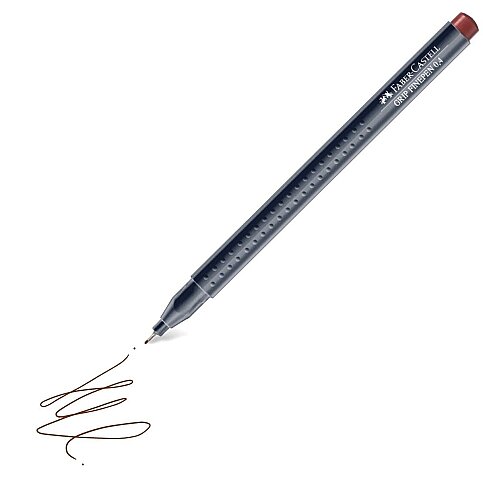 FABER-CASTELL GRİP FİNEPEN 0.4mm KEÇE UÇ KAHVE (5020151687) - 1
