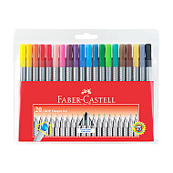 Faber-Castell Grip Finepen 0.4mm Keçe Uç 20 Renk Poşet (5020151620) - FABER-CASTELL (1)