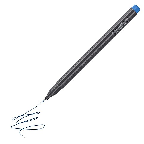FABER-CASTELL GRİP FİNEPEN 0.4mm KEÇE UÇ KOYU MAVİ (5020151647) - 1