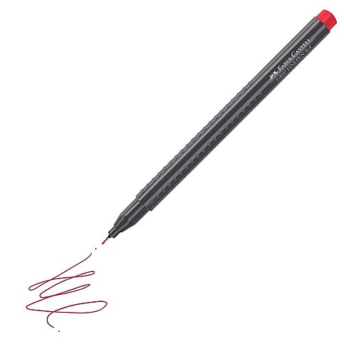 FABER-CASTELL GRİP FİNEPEN 0.4mm KEÇE UÇ LAL KIRMIZI (5020151626) - 1