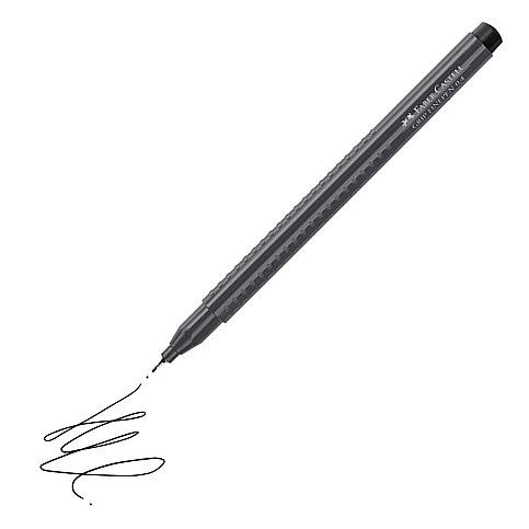 FABER-CASTELL GRİP FİNEPEN 0.4mm KEÇE UÇ SİYAH (5020151699) - 1