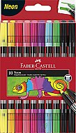 FABER-CASTELL ÇİFT UÇLU KEÇELİ KALEM NEON 10 RENK (5062151109) - FABER-CASTELL