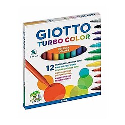 Giotto Turbo Color Keçeli Kalem 12 Renk (416000) - 1