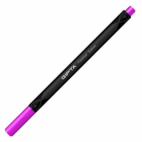 GIPTA K600085 FİNELİNER KEÇE UÇLU KALEM 0.4mm KOYU PEMBE (K600084-5001) - 1