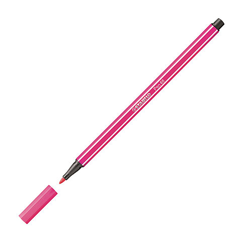 STABİLO 68-056 PEN KEÇE UÇLU KALEM FLORESAN PEMBE (51002558) - 1