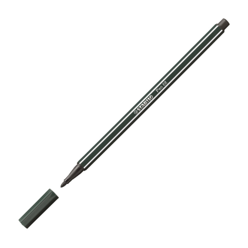Stabilo 68-63 Pen Keçe Uçlu Kalem Zeytin Yeşili (51002493) - 1