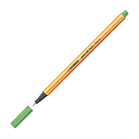 STABİLO 88-033 POİNT FİNELİNER KEÇE UÇLU KALEM 0.4mm FLORESAN YEŞİL (51007266) - 1