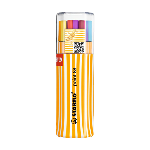 Stabilo 88 Point Fineliner Keçe Uçlu Kalem Twin Pack 20 Renk (8820-01) - 1