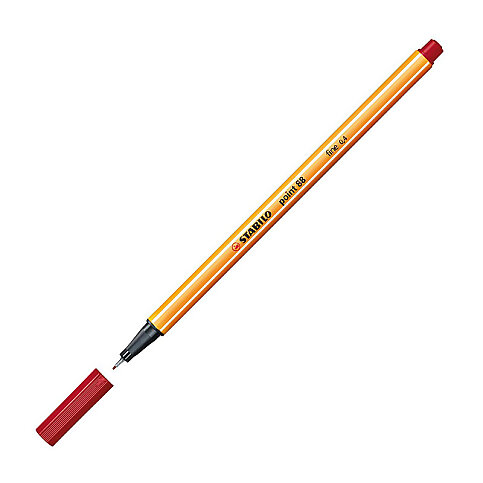 STABİLO 88-50 POİNT FİNELİNER KEÇE UÇLU KALEM 0.4mm KOYU KIRMIZI (51002593) - 3