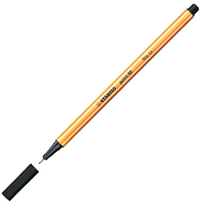 STABİLO 88-46S POİNT FİNELİNER KEÇE UÇLU KALEM 0.4mm SİYAH (51002606)