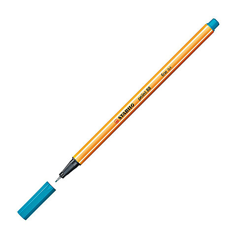 STABİLO 88-51 POİNT FİNELİNER KEÇE UÇLU KALEM 0.4mm TURKUAZ MAVİ (51002596) - 1