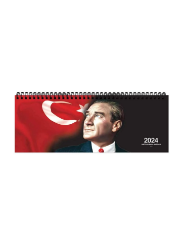 Keskin Aj-65 Spiralli Masa Takvimi 12X33.5 Haftalık Atatürk (830096) - 1