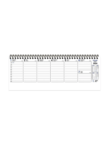 Keskin Aj-65 Spiralli Masa Takvimi 12X33.5 Haftalık Atatürk (830096) - 2