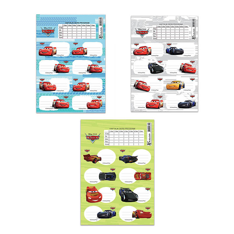 KESKİN CARS DERS PROGRAMI OKUL ETİKETİ 3LÜ (220130-33)