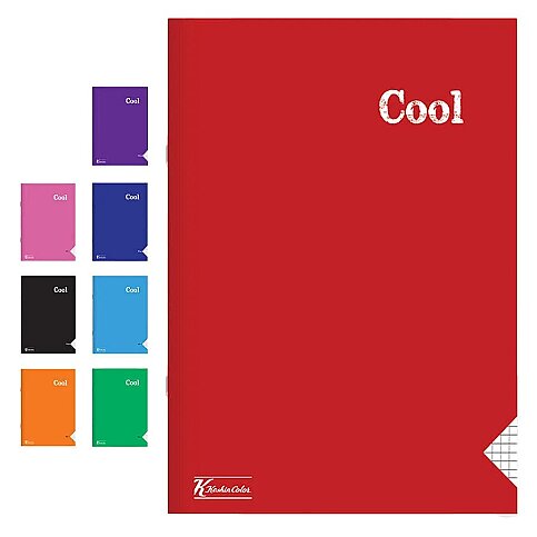 KESKİN COOL PLASTİK KAPAK DİKİŞLİ DEFTER A4 KARELİ 60 YAPRAK (321842-99) - 1