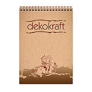 KESKİN DEKOKRAFT SPİRALLİ BLOKNOT A4 DÜZ 100 YAPRAK (144000-99) - KESKİN